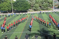 Sinh viên Đại học Sao Đỏ sôi động trong điệu nhảy dân vũ - Tổng kết học phần Kỹ năng mềm